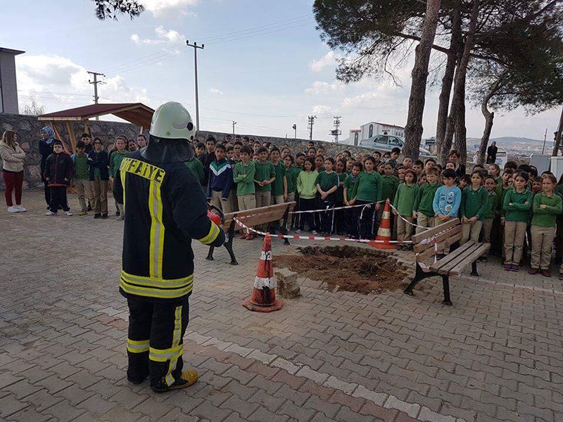 Biga İtfaiyesi’nden Yangın Tatbikatı