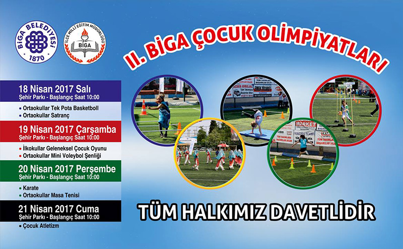 Çocuk Olimpiyatları Başlıyor Biga