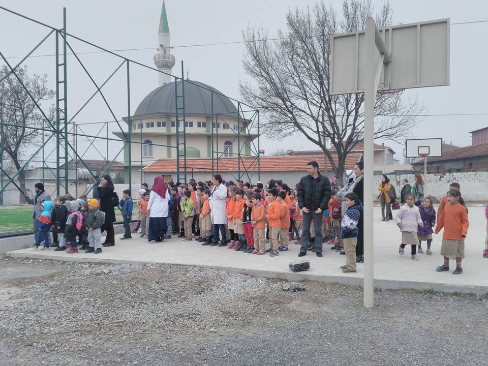 Öğrencilere Sivil Savunma Tatbikatı