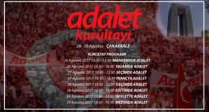 Adalet Kurultayı programı belli oldu