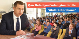 Çan Belediyesi’nden yine bir ilk:“Akıllı E-Dershane”