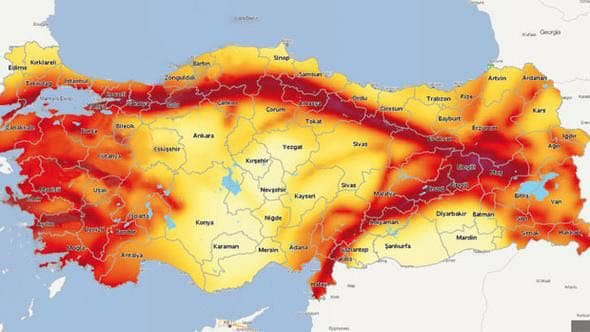 Türkiye’nin deprem haritası 21