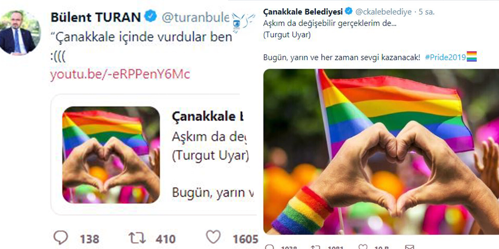 LGBTİ Onur Haftası sebebiyle