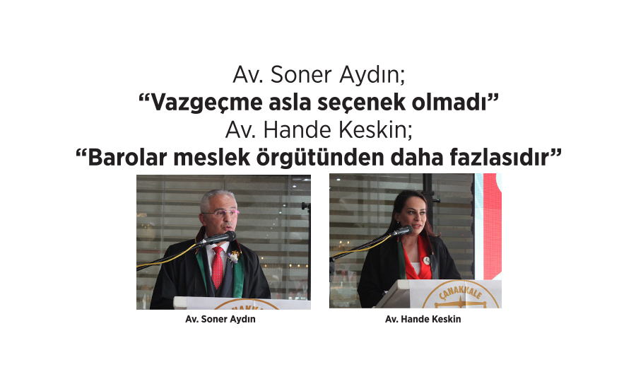 Av. Soner Aydın; “Vazgeçme