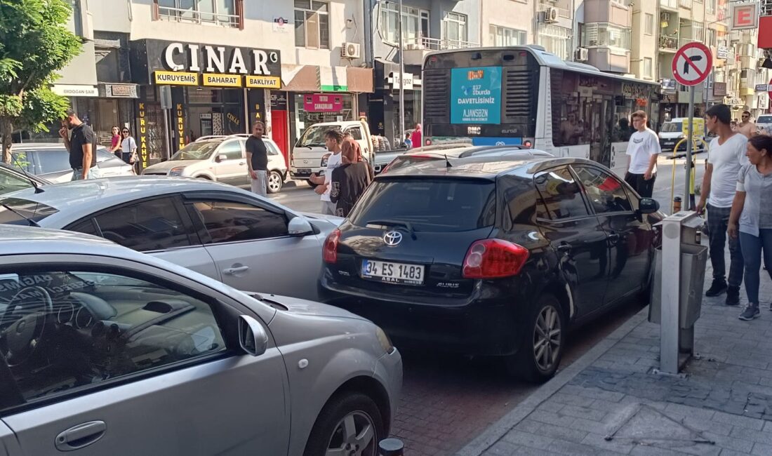 İnönü Caddesi’nde Belediye otobüsü