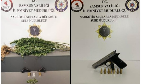 Samsun’da narkotik polisi tarafından