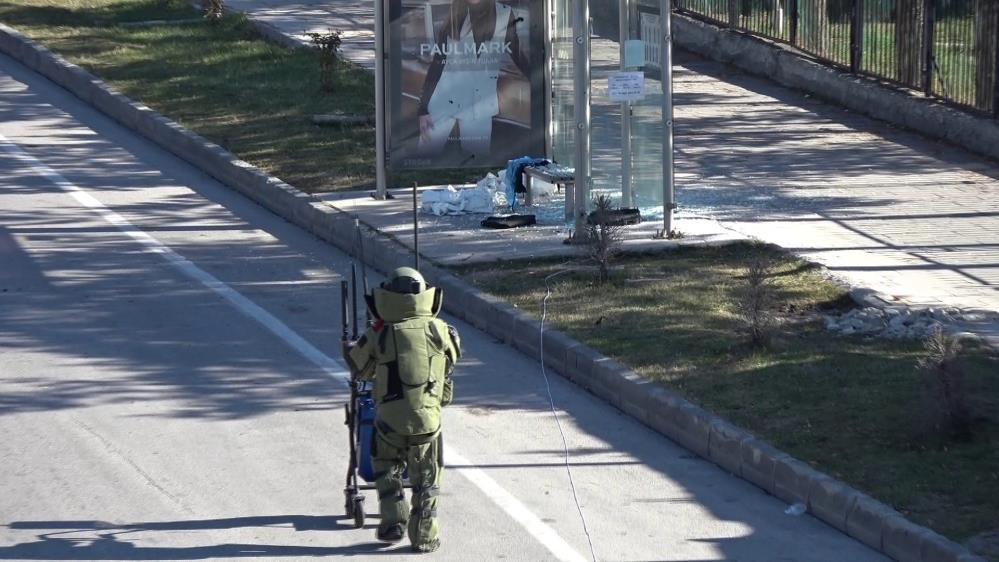 Erzurum’da kent merkezinden geçen