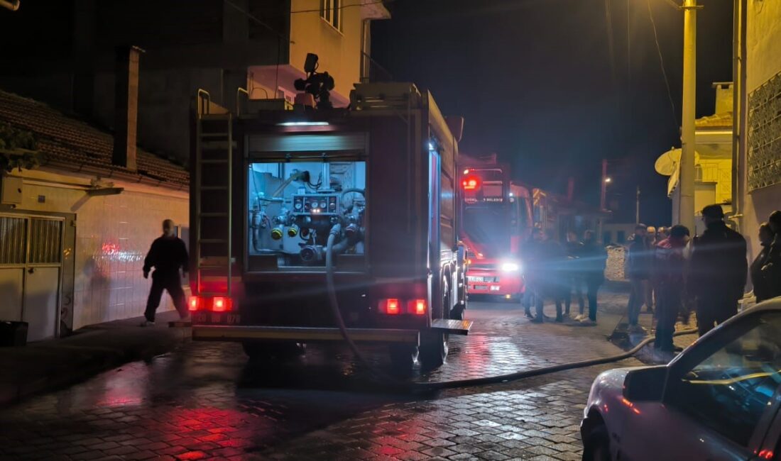 Denizli’nin Tavas ilçesinde gece