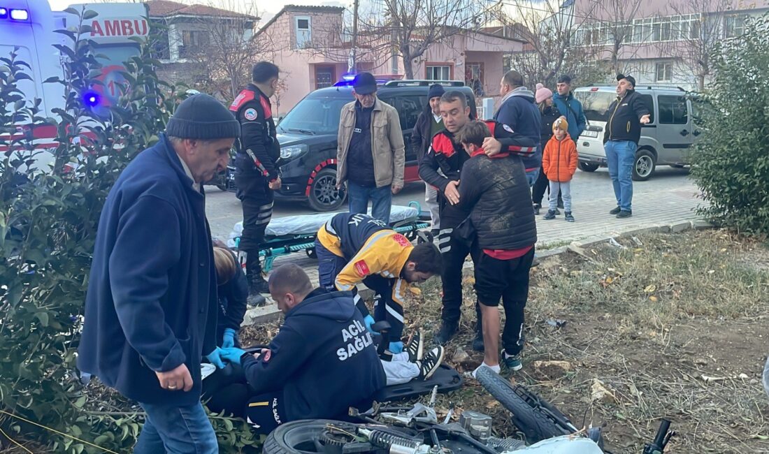 Edirne’nin Keşan ilçesinde motosiklet