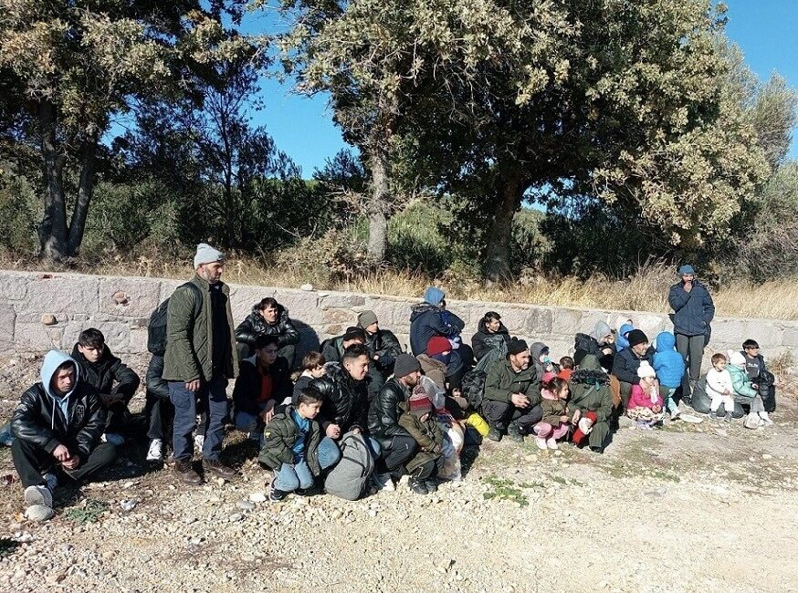 Çanakkale’nin Ayvacık ilçesinde denizde