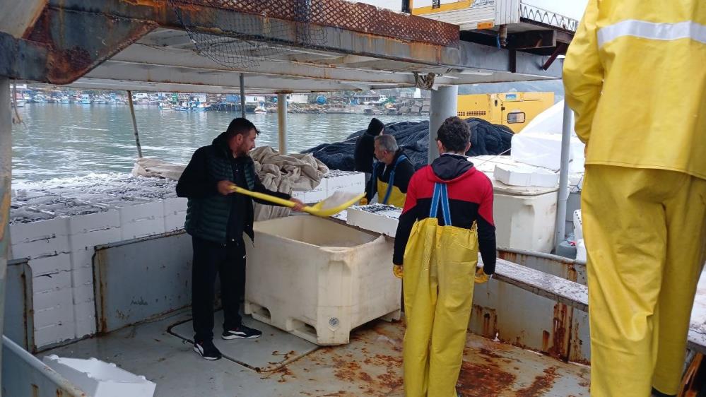 Düzce’de balıkçılar Akçakoca limanına