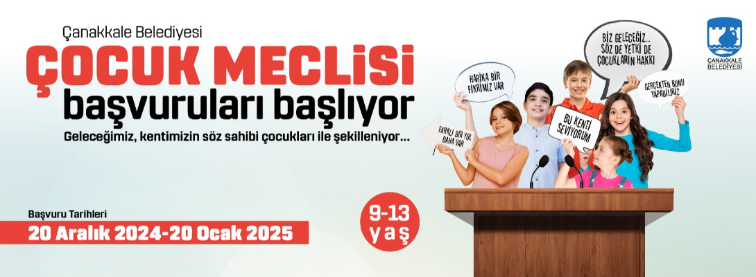 Çanakkale Belediyesi; çocukların sesini