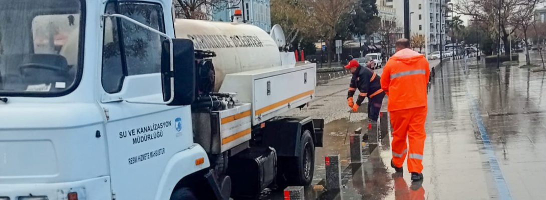 Çanakkale’de etkili olan sağanak