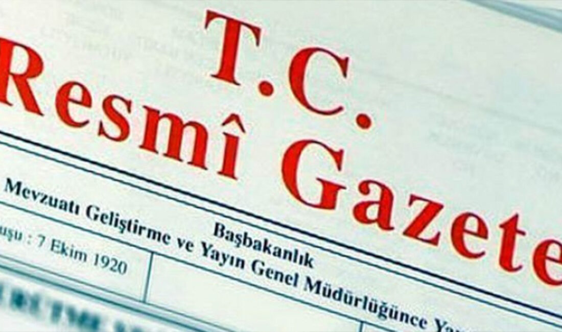 Ticaret Bakanlığı’nın Resmi Gazete’de