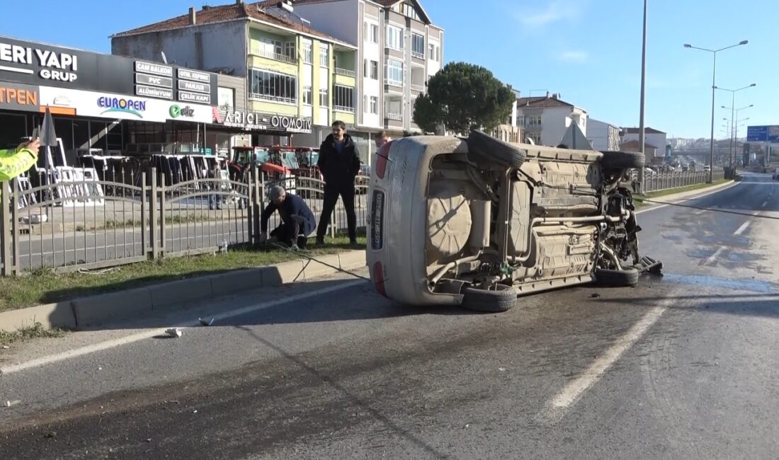 Samsun’un Bafra ilçesinde otomobilin