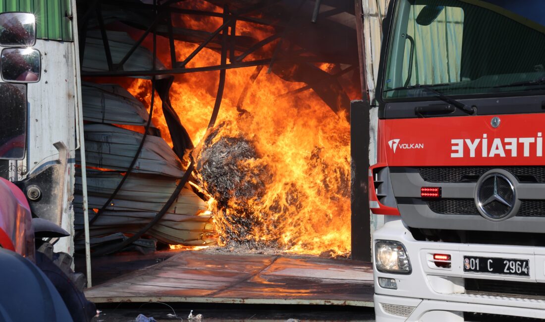  Adana’da geri dönüşüm fabrikasında