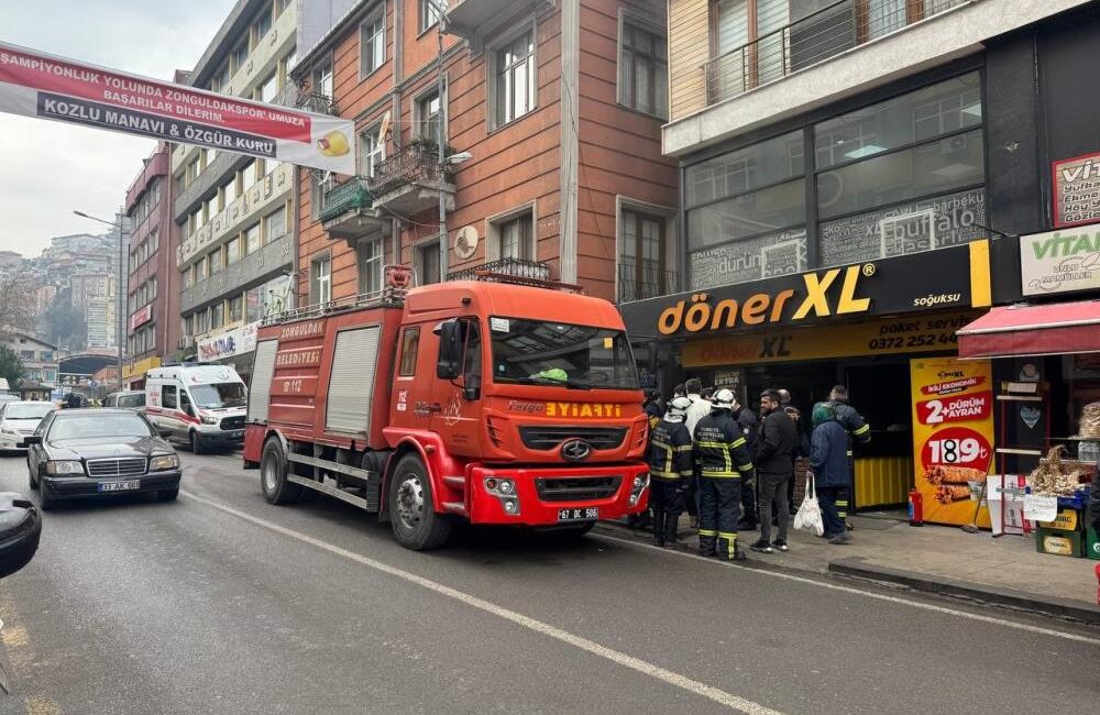 Zonguldak’ta bir dönercide fritözden