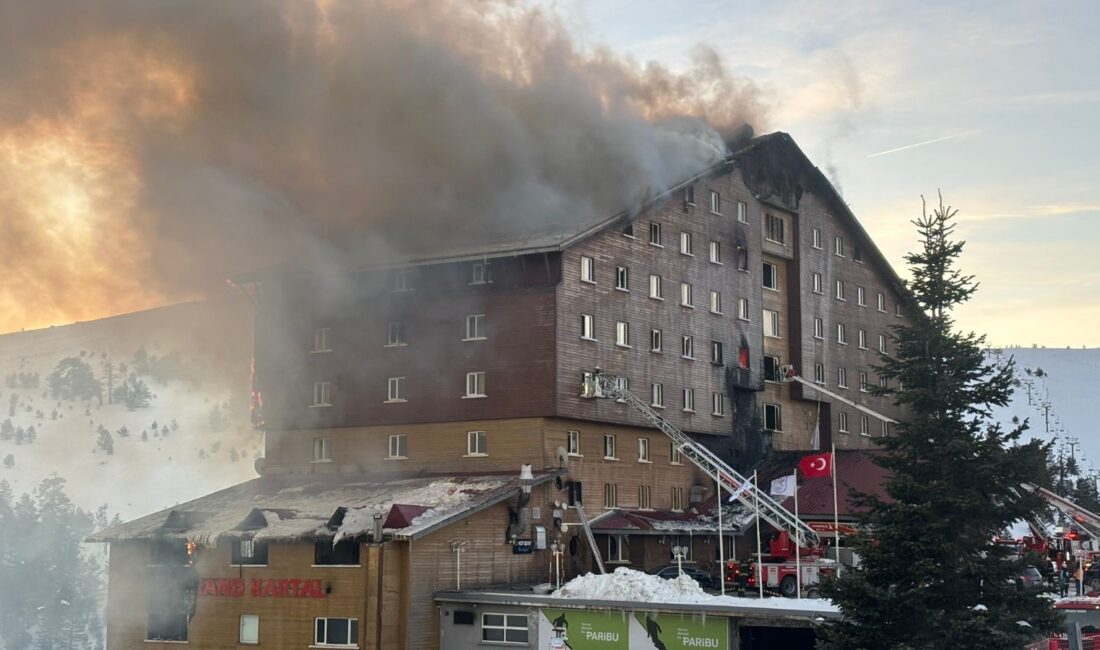 Bolu’da Kartalkaya Kayak Merkezi’nde